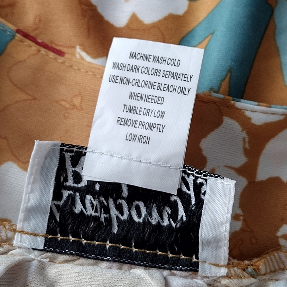 Anthony Richards Gold Floral Muumuu Dress Size 2X - Picture 7 of 8